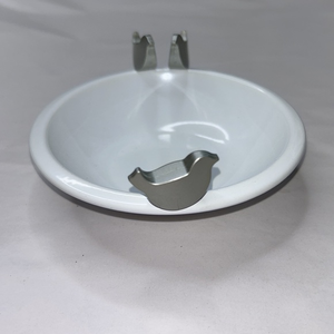 Loft Umbra 3 Birds White Silver Trinket Jewelry Dish Alan Wisniewski